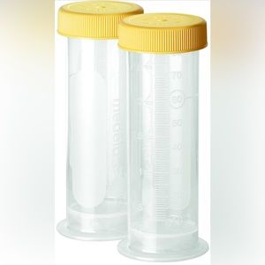 Medela Breast Milk Storage Bottles, 2.7oz , Leak Proof Lids (5)
